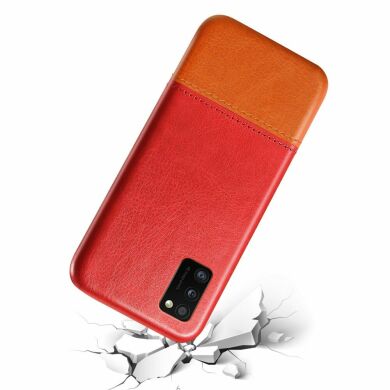 Защитный чехол KSQ Dual Color для Samsung Galaxy A41 (A415) - Red / Brown