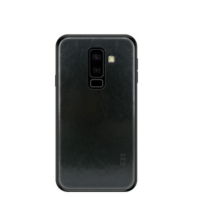 Захисний чохол MOFI Leather Cover для Samsung Galaxy A6+ 2018 (A605), Black