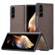 Защитный чехол UniCase Cloth Texture для Samsung Galaxy Fold 3 - Brown. Фото 1 из 8