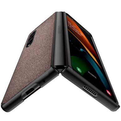 Захисний чохол UniCase Cloth Texture для Samsung Galaxy Fold 3 - Brown