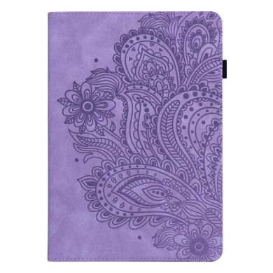 Защитный чехол UniCase Flower для Samsung Galaxy Tab S6 lite / S6 Lite (2022/2024) - Purple