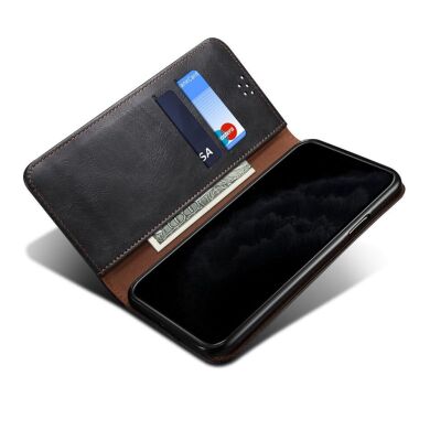Защитный чехол UniCase Leather Wallet для Samsung Galaxy S21 FE (G990) - Black