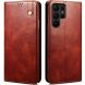 Защитный чехол UniCase Leather Wallet для Samsung Galaxy S26 Ultra (S948) - Brown. Фото 1 из 8