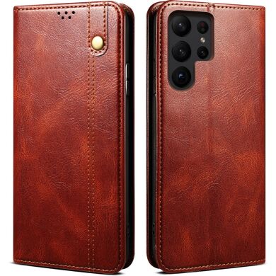 Защитный чехол UniCase Leather Wallet для Samsung Galaxy S26 Ultra (S948) - Brown