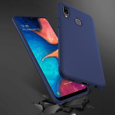 Захисний чохол UniCase Twill Soft для Samsung Galaxy A20e (A202) - Blue