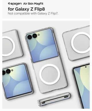 Защитный чехол Spigen AirSkin (MagFit) для Samsung Galaxy Flip 8 (ACS11521) - Clear