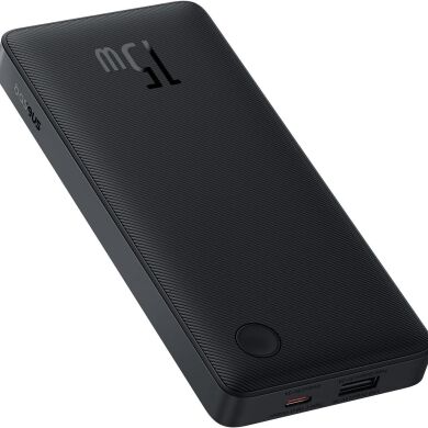 Зовнішній акумулятор Baseus Airpow Lite 15W (10000mAh) P10067500123-00 - Black