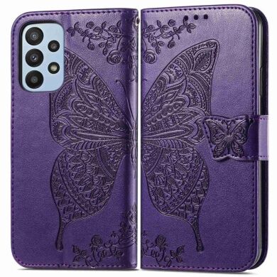 Чехол UniCase Butterfly Pattern для Samsung Galaxy A23 (A235) - Purple