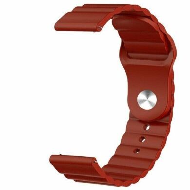 Ремешок Deexe Silicone Strap для часов с шириной крепления 22мм - Wine Red