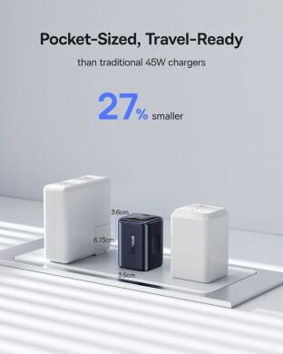 Мережевий зарядний пристрій Baseus PicoGo AN13 2C (45W) E0121F00 - Black