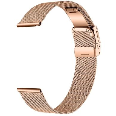 Ремешок Deexe Milanese Bracelet для часов с шириной крепления 18 мм - Rose Gold