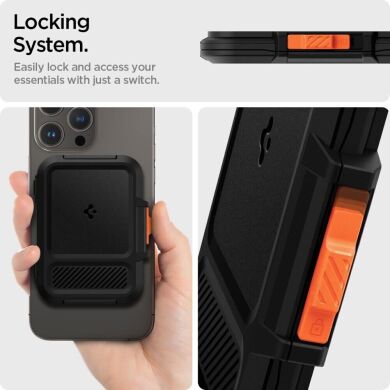 Кардхолдер Spigen (SGP) Lock Fit (MagFit) AFA06031 - Black