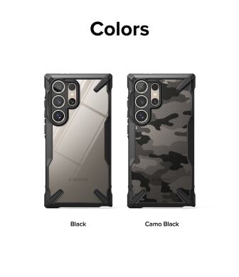 Захисний чохол Ringke Fusion X Design для Samsung Galaxy S24 Ultra (S928) 8809961783784) - Camo Black