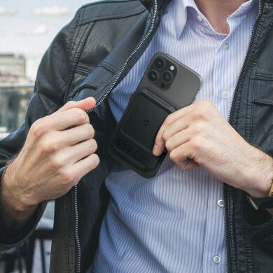 Кардхолдер Spigen (SGP) Lock Fit (MagFit) AFA06031 - Black