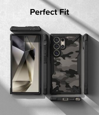 Захисний чохол Ringke Fusion X Design для Samsung Galaxy S24 Ultra (S928) 8809961783784) - Camo Black