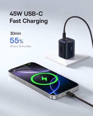 Мережевий зарядний пристрій Baseus PicoGo AN13 2C (45W) E0121F00 - Black