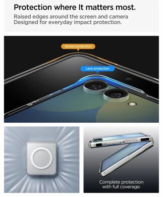 Защитный чехол Spigen AirSkin (MagFit) для Samsung Galaxy Flip 8 (ACS11521) - Clear