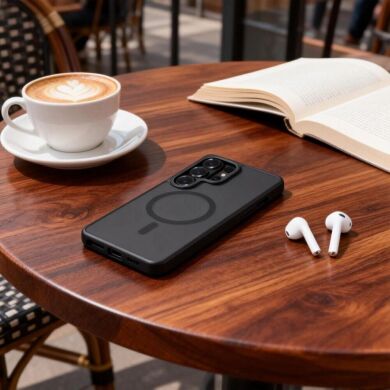 Защитный чехол Tech-Protect MagCam MagSafe для Samsung Galaxy S26 Ultra (S948) - Matte Black / Red