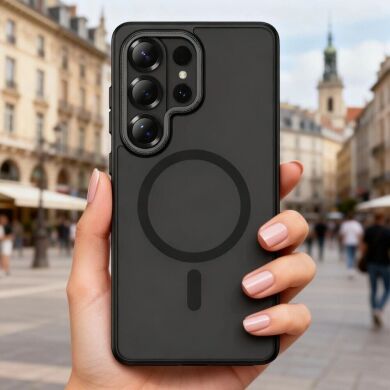 Защитный чехол Tech-Protect MagCam MagSafe для Samsung Galaxy S26 Ultra (S948) - Matte Black / Red