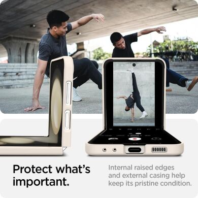 Защитный чехол Spigen (SGP) AirSkin (FF) для Samsung Galaxy Flip 5 - Pearled Ivory