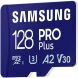 Карта памяти MicroSDXC Samsung PRO Plus 128GB C10 UHS-I R180MB/s + адаптер (MB-MD128SA/EU) - Blue. Фото 5 из 13