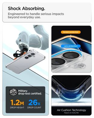 Захисний чохол Spigen Ultra Hybrid для Samsung Galaxy S26 Plus (S947) ACS10707 - Crystal Clear