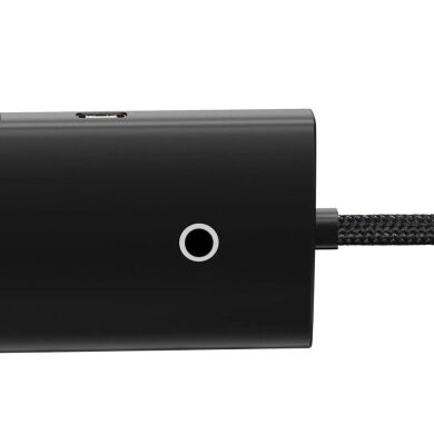 Type-C HUB Baseus Lite Series 4 in 1 Type-C HUB Adapter (0.25m) WKQX030301 - Black