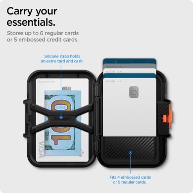 Кардхолдер Spigen (SGP) Lock Fit (MagFit) AFA06031 - Black