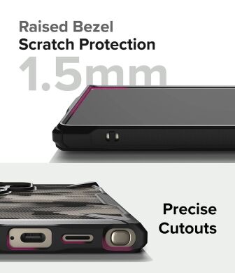 Захисний чохол Ringke Fusion X Design для Samsung Galaxy S24 Ultra (S928) 8809961783784) - Camo Black
