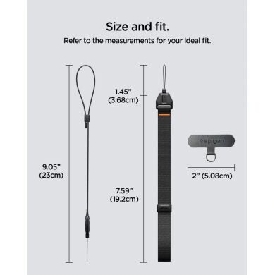 Ремінець для смартфона Spigen Universal Adjustable Lanyard (AFA11626) - Black