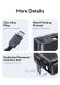 Сетевое зарядное устройство USAMS US-CC299 GaN 65W (USB + Type-C) + кабель Type-C - White. Фото 14 из 17