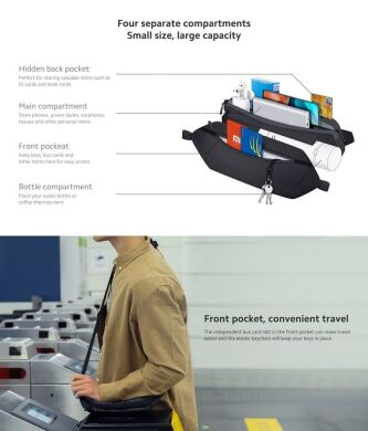 Поясная сумка Xiaomi Sports Fanny Pack - Black
