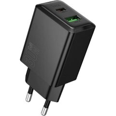 Мережевий зарядний пристрій Hoco N71 PD30W + QC3.0 - Black