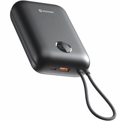 Зовнішній аккумулятор SWISSTEN VoltBox PD35W (30000mAh) + кабель Type-C + Lightning - Black