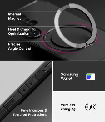 Защитный чехол Ringke Alles Magnetic (FP) для Samsung Galaxy S26 Ultra (S948) 8800328816053 - Black
