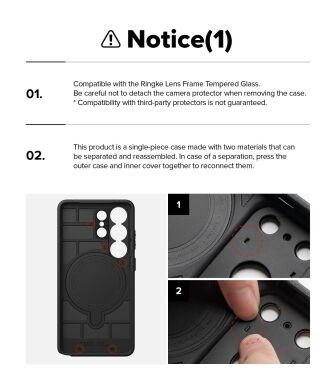 Защитный чехол Ringke Alles Magnetic (FP) для Samsung Galaxy S26 Ultra (S948) 8800328816053 - Black