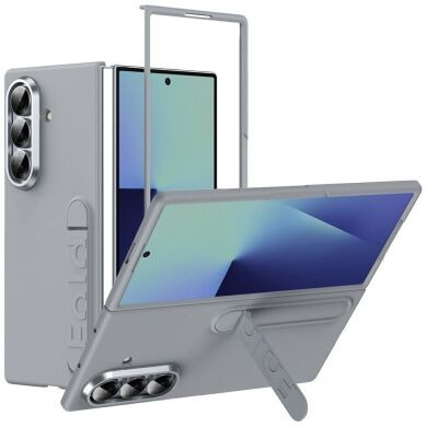 Защитный чехол UniCase Kickstand Case для Samsung Galaxy Fold 8 Ultra - Light Grey
