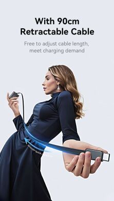 Сетевое зарядное устройство USAMS US-CC299 GaN 65W (USB + Type-C) + кабель Type-C - White