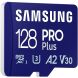 Карта памяти MicroSDXC Samsung PRO Plus 128GB C10 UHS-I R180MB/s + адаптер (MB-MD128SA/EU) - Blue. Фото 6 из 13