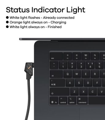 Кабель AULUMU M07 Type-C to Type-C (240W, 2m) - Black