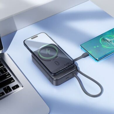 Внешний аккумулятор Hoco Q44A PD45W (20000mAh) + кабель Type-C - Metal Gray