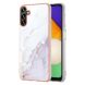 Защитный чехол Deexe Marble Style для Samsung Galaxy A34 (A346) - White. Фото 1 из 5