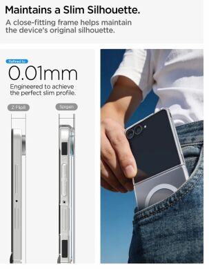 Защитный чехол Spigen AirSkin (MagFit) для Samsung Galaxy Flip 8 (ACS11521) - Clear