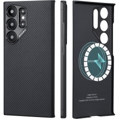 Чехол Pitaka StarPeak MagEZ Case 4 для Samsung Galaxy S24 Ultra (S928) - Black / Grey