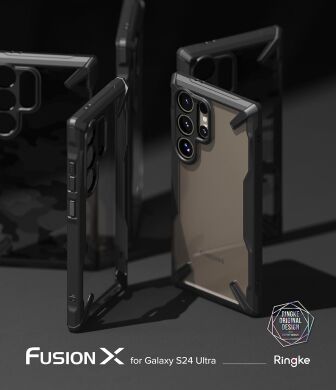 Захисний чохол Ringke Fusion X Design для Samsung Galaxy S24 Ultra (S928) 8809961783784) - Camo Black