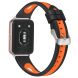 Ремешок Deexe Holes Design для Samsung Galaxy Fit 3 - Black / Orange. Фото 2 из 5