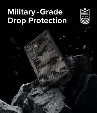 Захисний чохол Ringke Fusion X Design для Samsung Galaxy S24 Ultra (S928) 8809961783784) - Camo Black