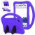 Чехол Deexe KickStand Cover для Samsung Galaxy Tab A9 / Tab A11 (Х130/135/X110/115) - Purple