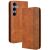 Чохол Deexe Retro Style для Samsung Galaxy S26 Plus (S947) - Brown