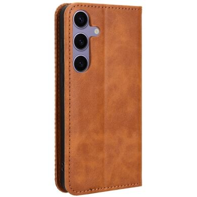 Чохол Deexe Retro Style для Samsung Galaxy S26 Plus (S947) - Brown